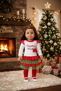 "Christmas Cutie" Skirt Set | Fits Most 18" Girl Dolls | 18 Inch Doll