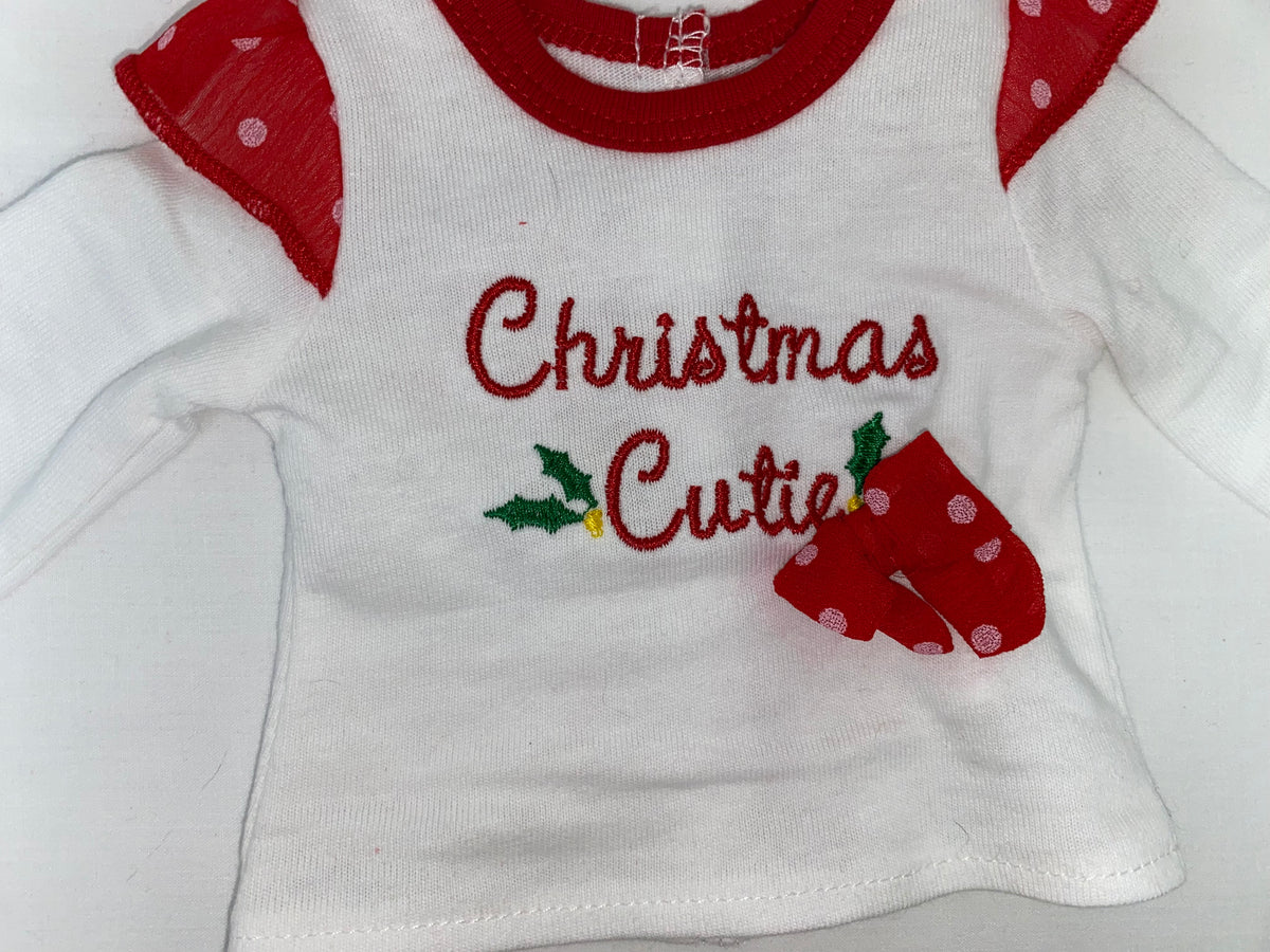 "Christmas Cutie" Skirt Set | Fits Most 18" Girl Dolls | 18 Inch Doll