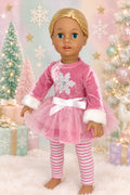 Pink Snowflake Pants  Set  | Fits Most 18" Dolls | 18 Inch Doll Clothes