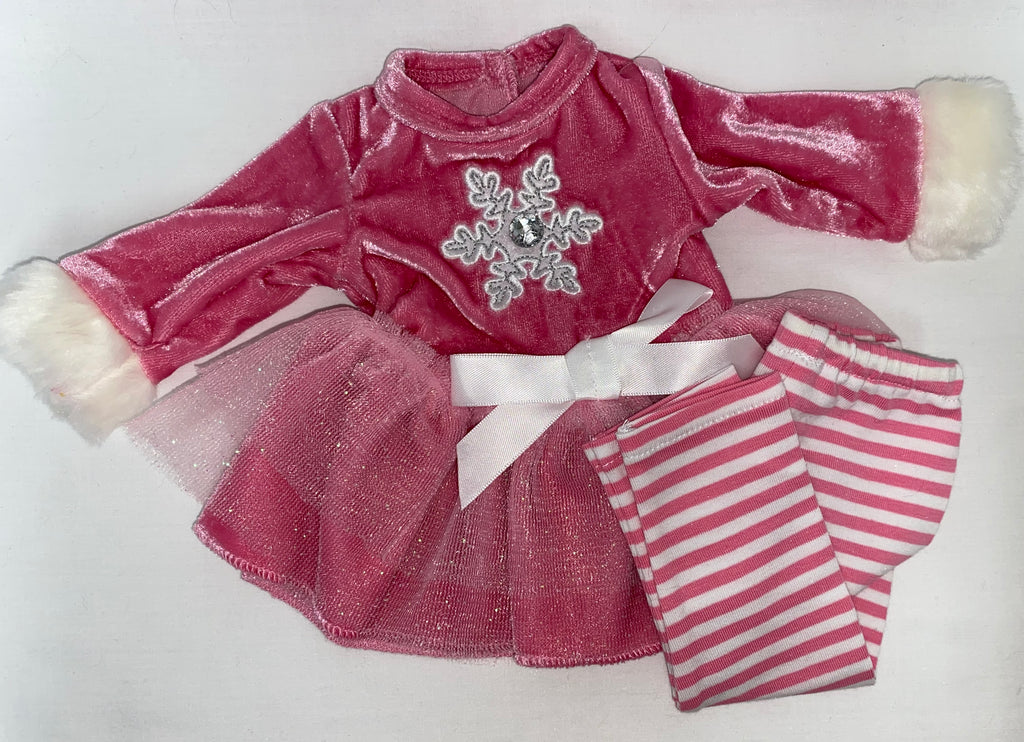 Pink Snowflake Pants  Set  | Fits Most 18" Dolls | 18 Inch Doll Clothes