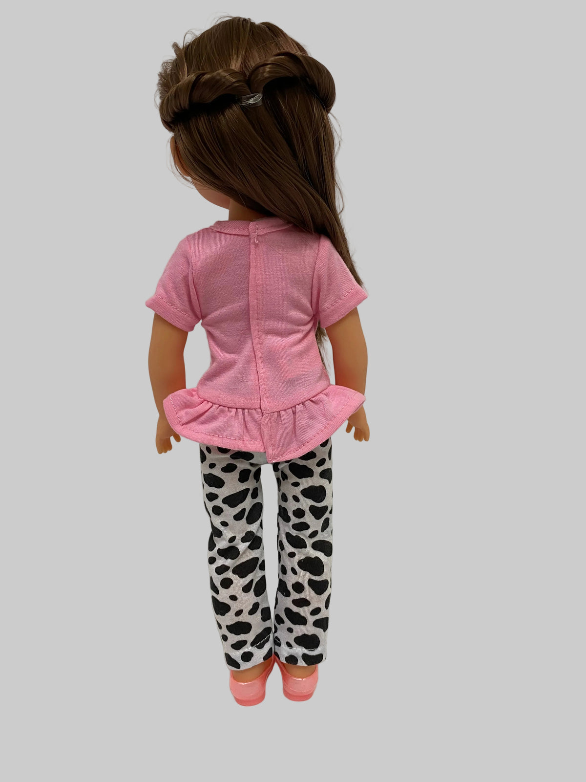 14.5" Pink Dalmatian Pants Set | 14.5" Doll Clothes | Fits 14.5 in Slim Body