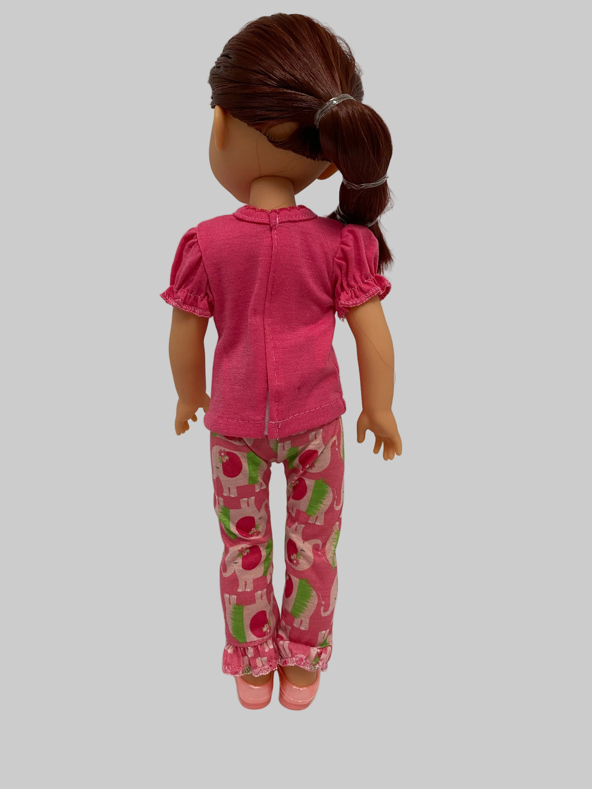 14.5" Hot Pink Elephant PJs | 14.5" Doll Clothes | Fits 14.5 in Slim Body Dolls