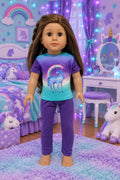 18" Purple Unicorn Pants Set | Fits Most 18" Girl Dolls | 18 Inch Doll Clothes