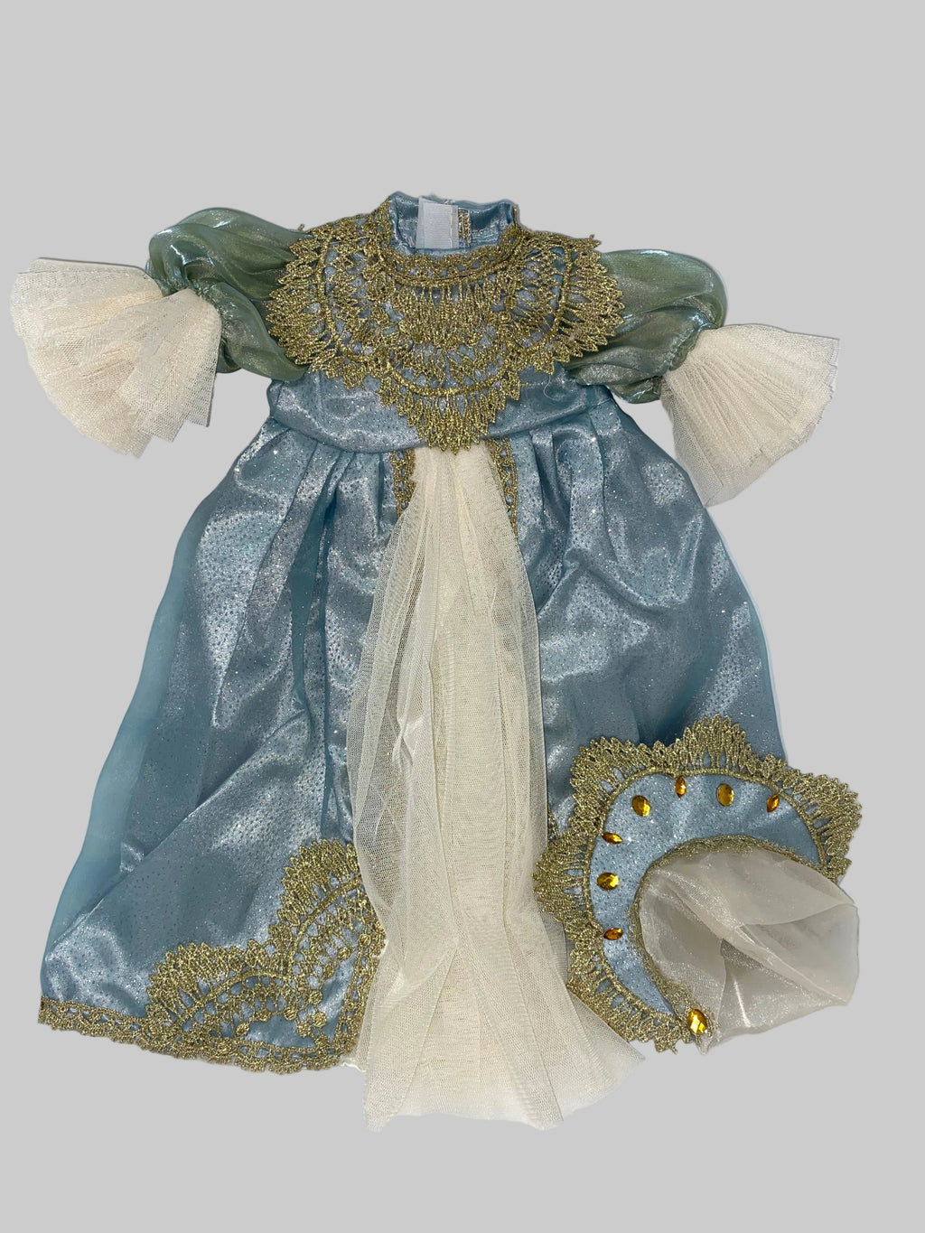 Blue and Gold Russian Ballgown Set  | Fits Most 18" Girl Dolls | Doll Clothes
