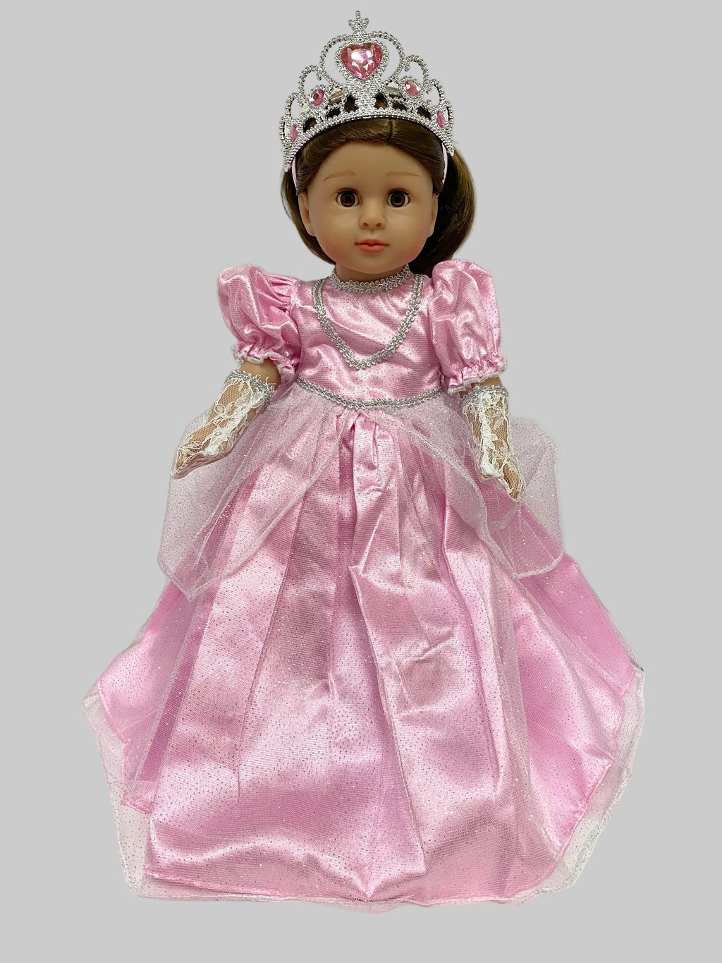 Glittery Pink Princess Dress Set  | Fits Most 18" Girl Dolls