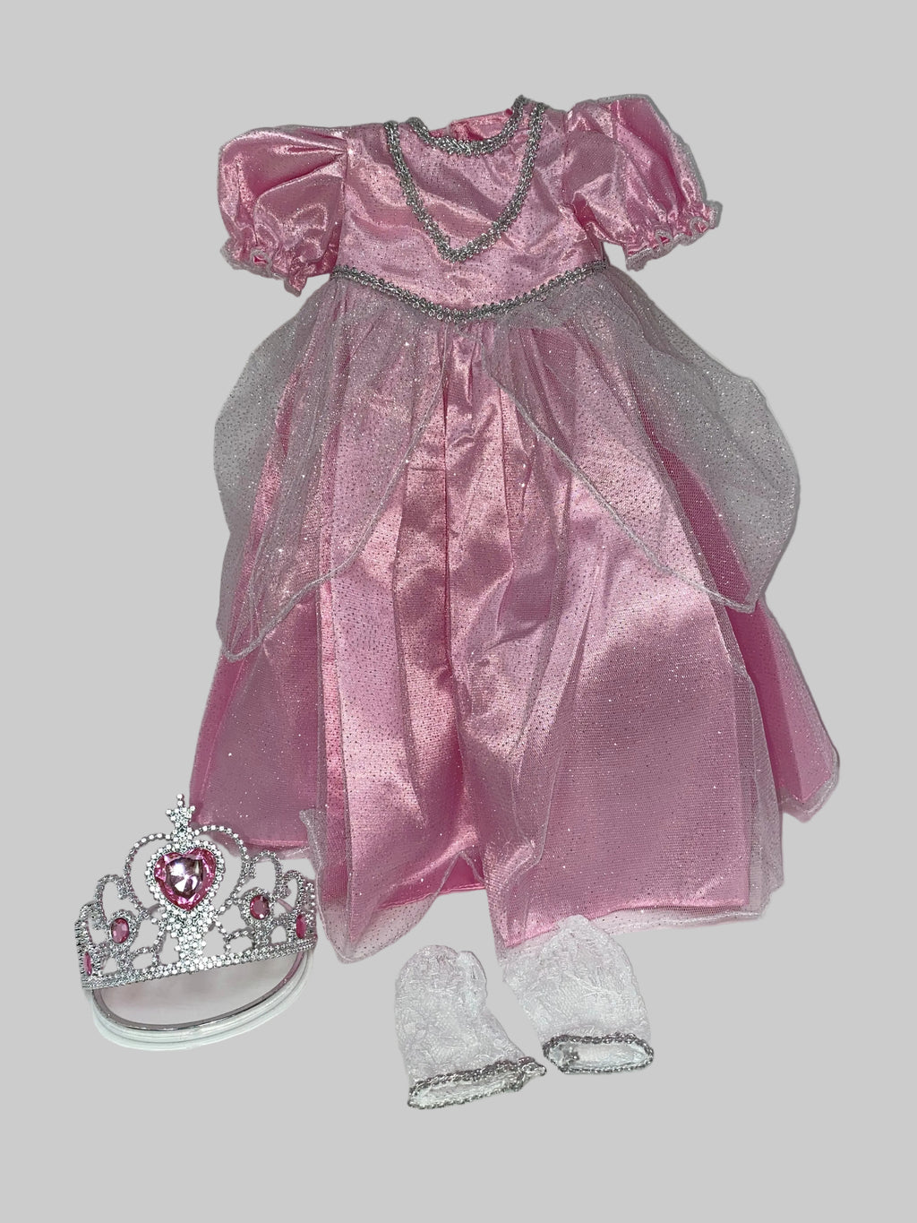 Glittery Pink Princess Dress Set  | Fits Most 18" Girl Dolls