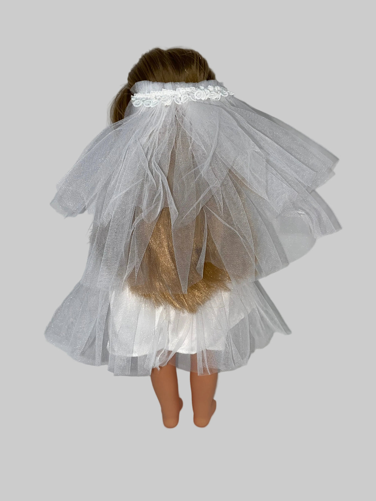 14.5" Communion Dress with Veil | 14.5" Doll Clothes for Slim Body Dolls