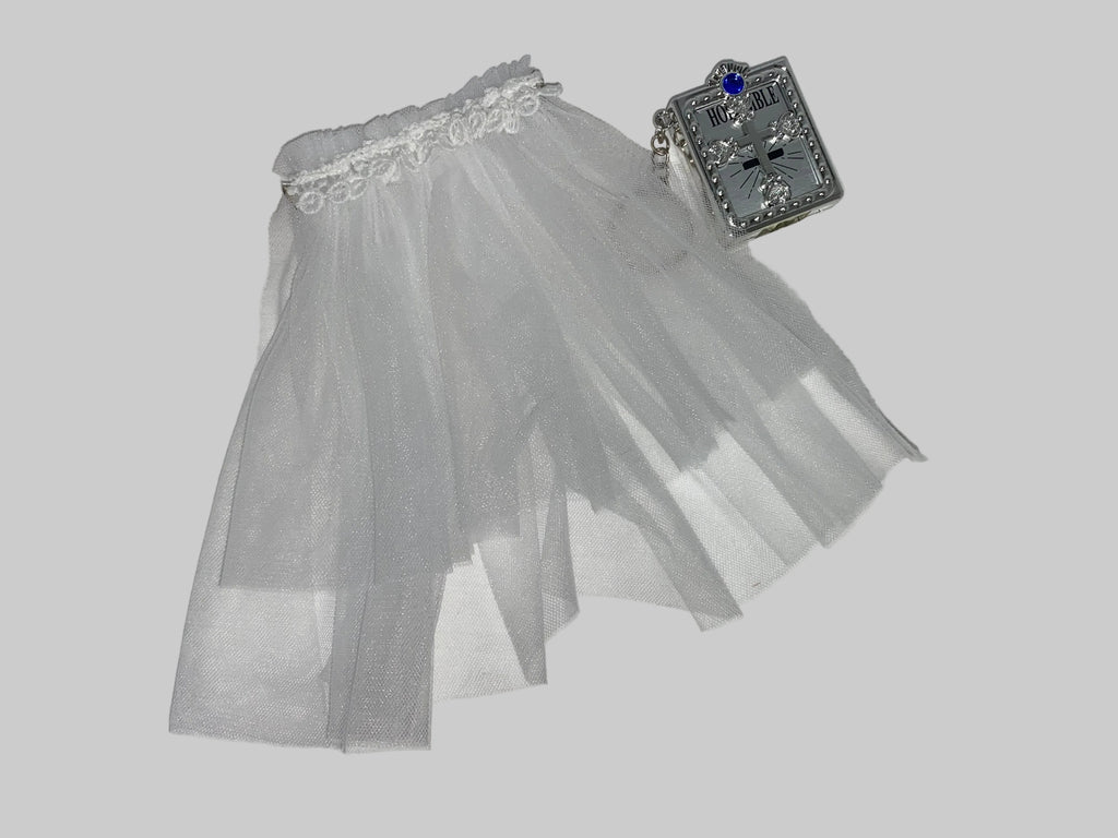 14.5" Communion Dress with Veil | 14.5" Doll Clothes for Slim Body Dolls