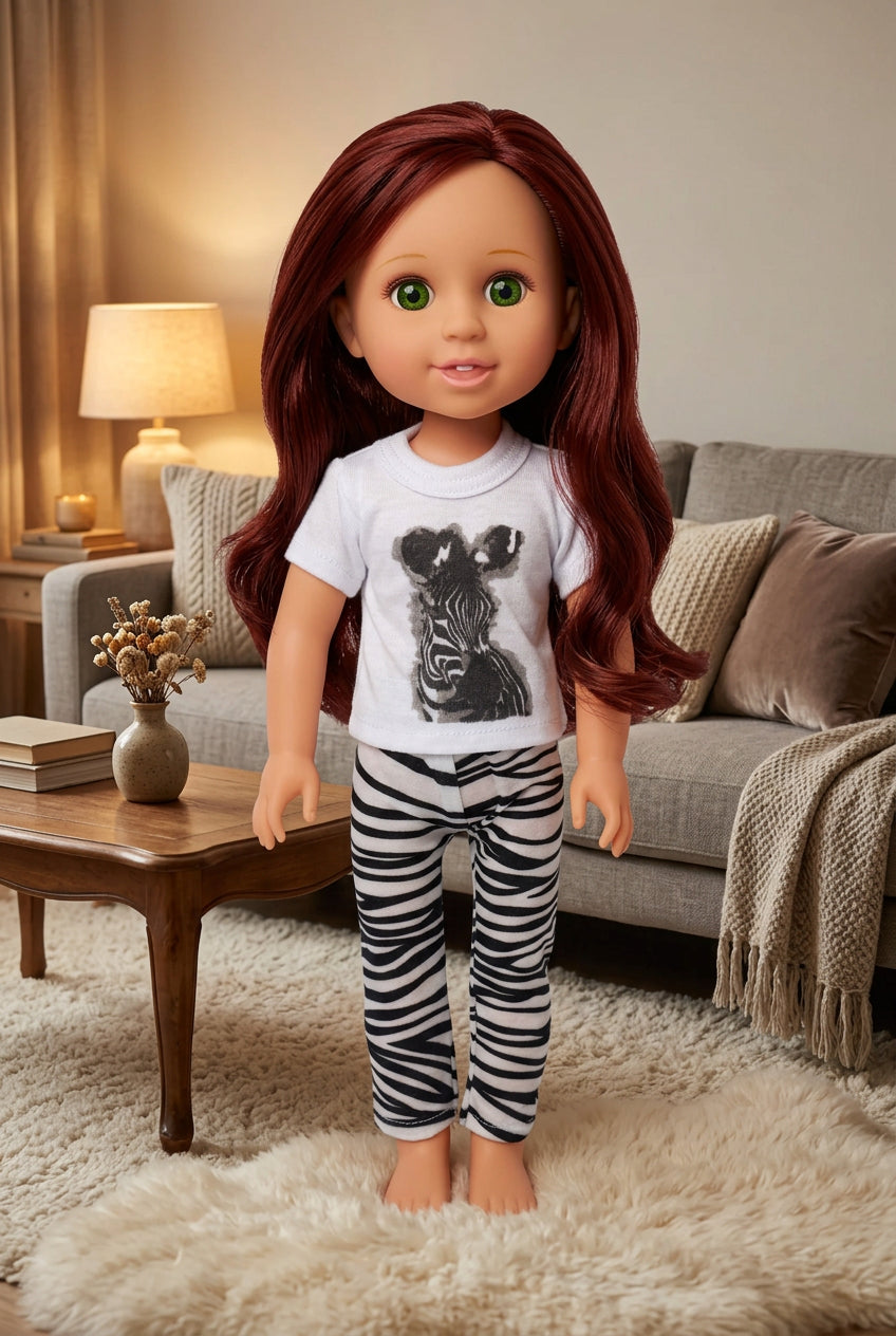 14.5" Zebra Print Pants Set | Fits Most 14.5" Girl Dolls