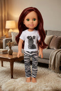 14.5" Zebra Print Pants Set | Fits Most 14.5" Girl Dolls