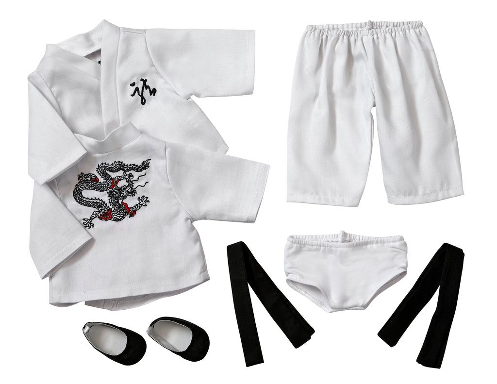 Karate Outfit | Fits Most 15" Baby Dolls | 15 Inch Doll Clothes