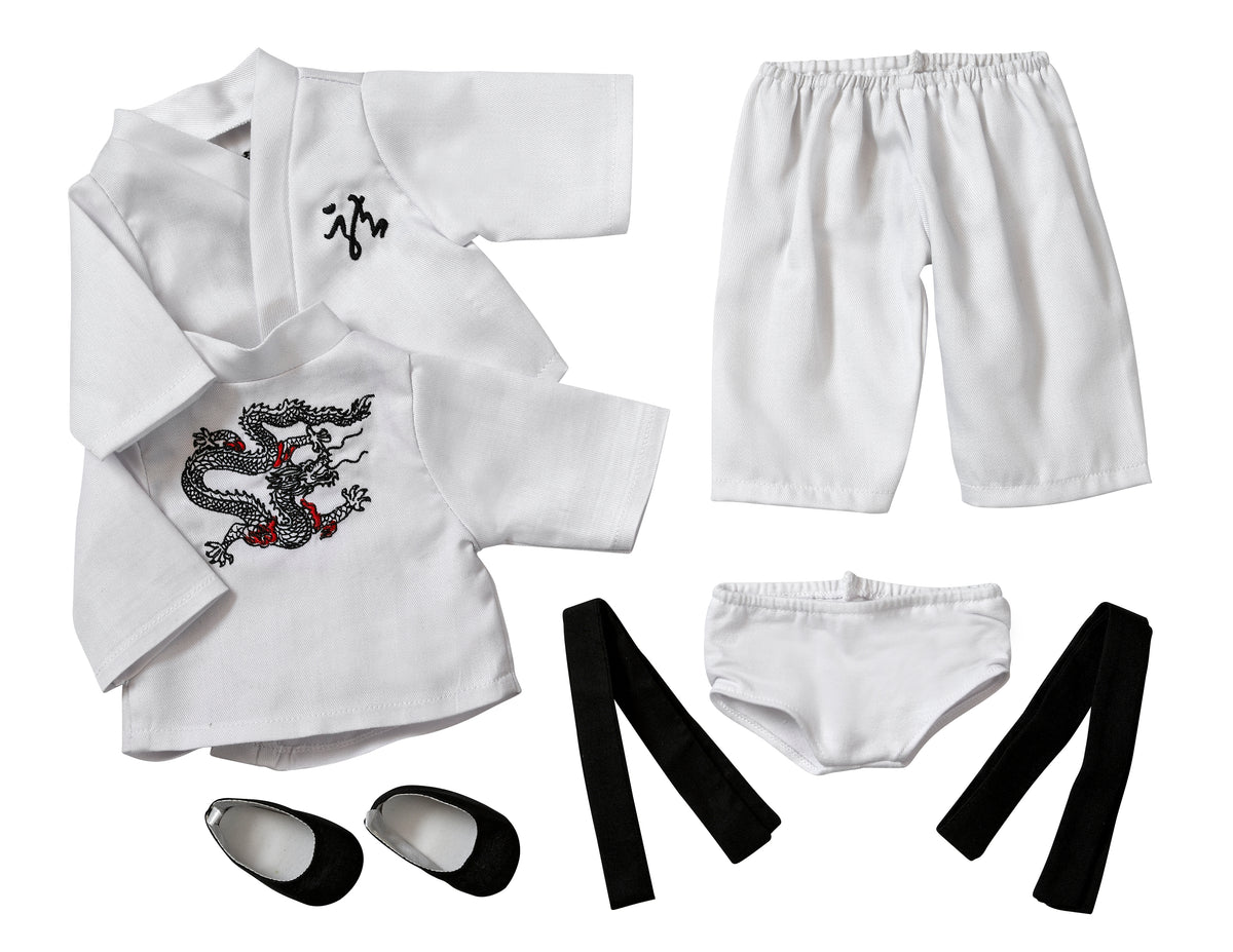 Karate Outfit | Fits Most 15" Baby Dolls | 15 Inch Doll Clothes