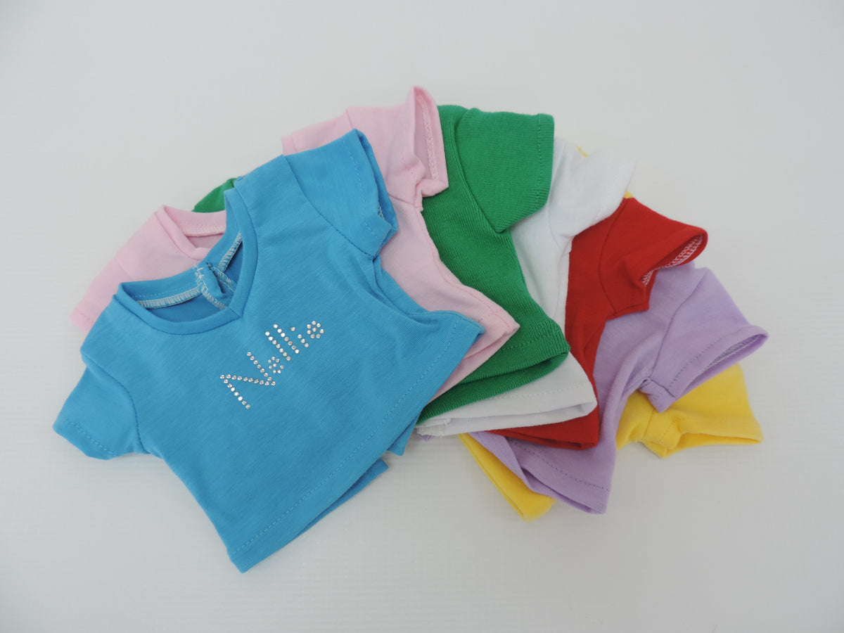 Rhinestone Name T-Shirt | Fits Most 18" Dolls | 18 Inch Doll Clothes