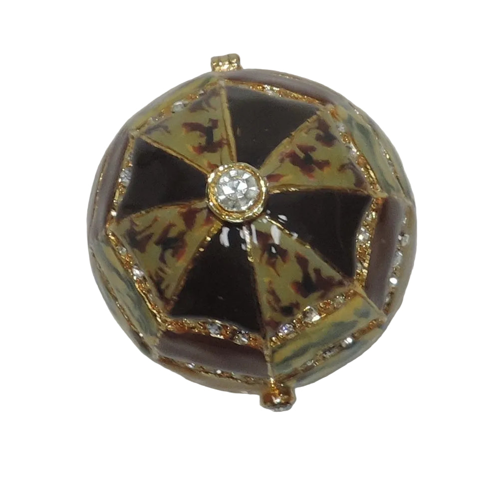 Ornate Egg on Pedestal Trinket Box