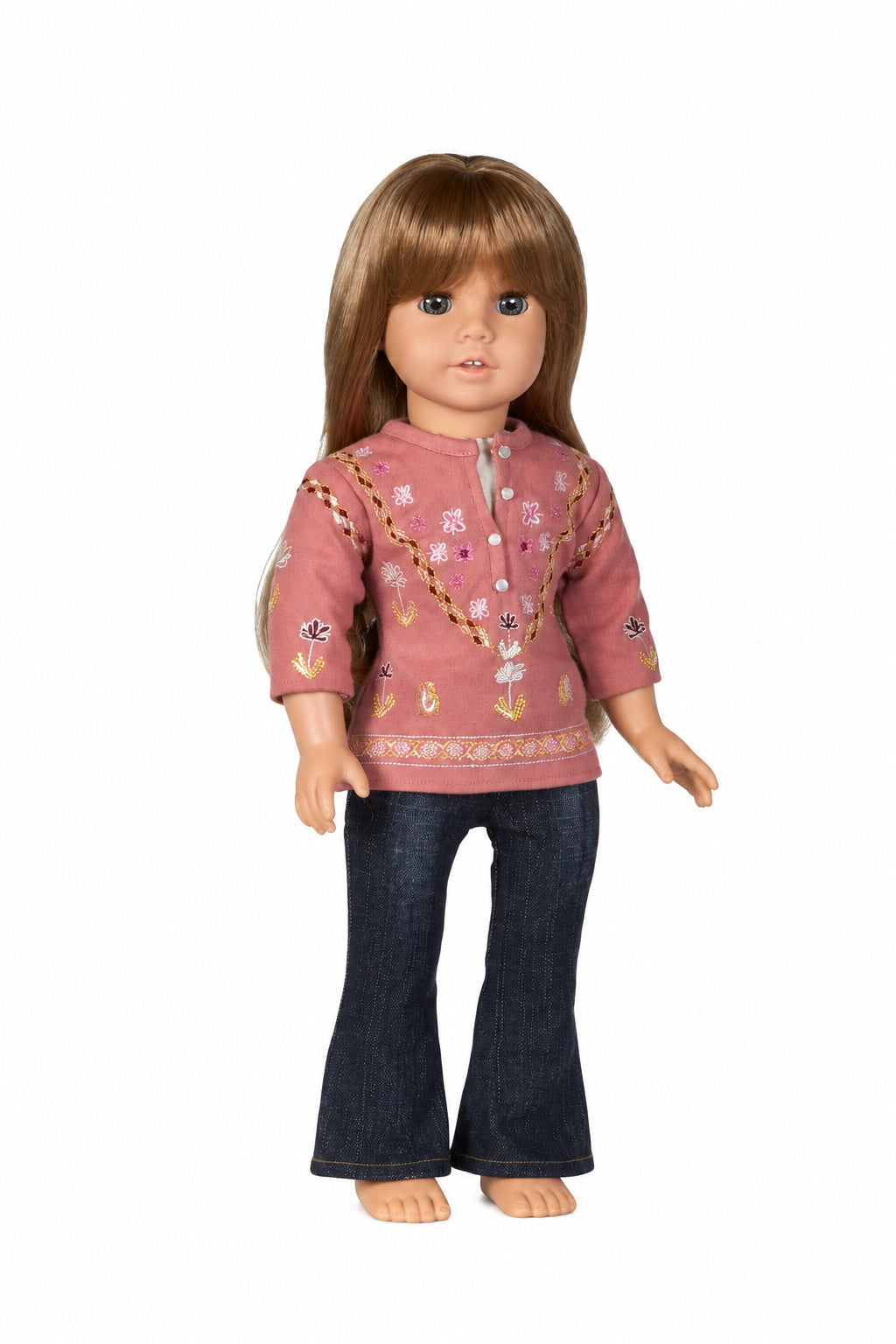 Tunic with Jeans Set | Fits Most 18" Girl Dolls | 18 Inch Doll Clothes