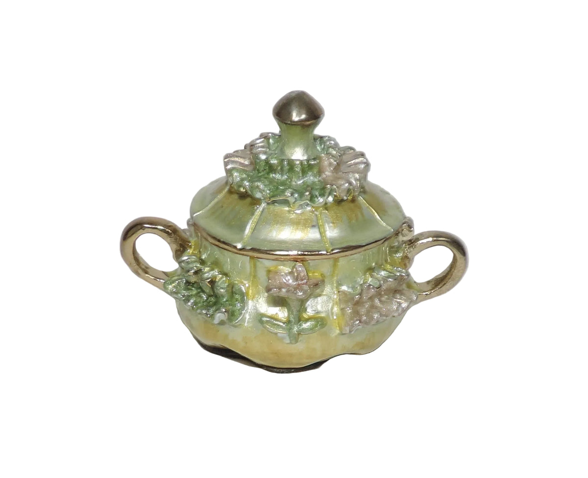 Decorated Sugar Bowl Trinket Box