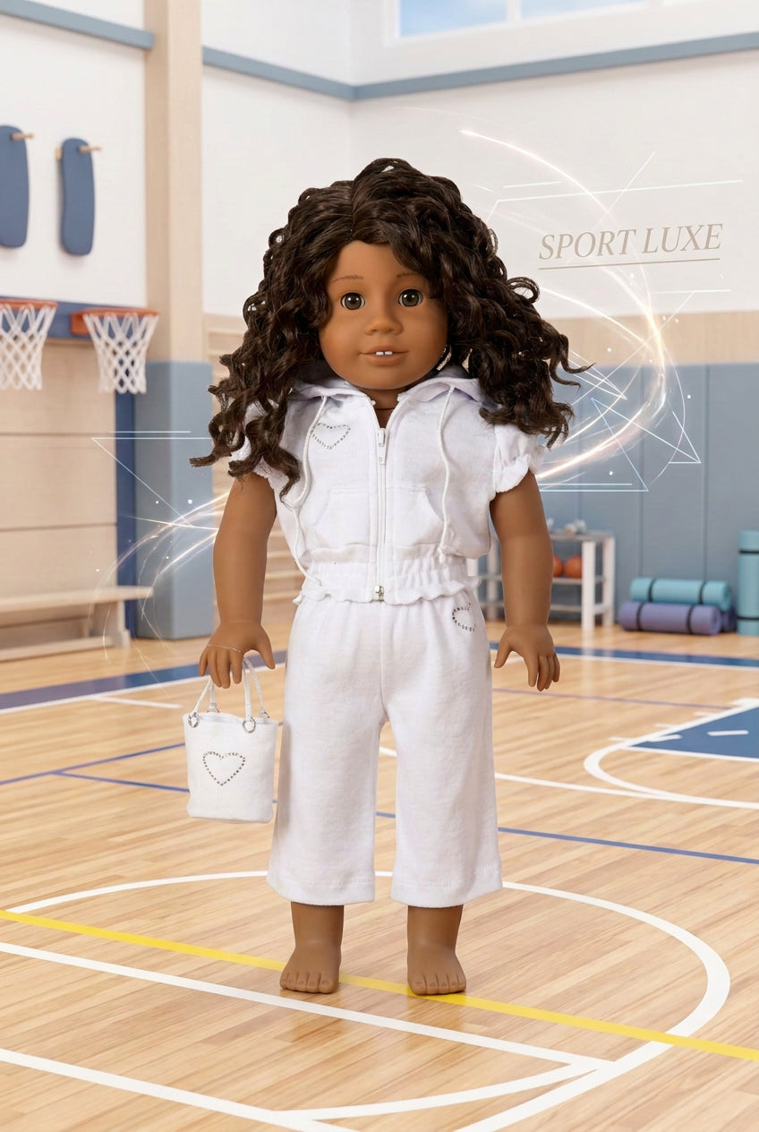 Rhinestone Hearts Pants Set | Fits Most 18" Girl Dolls | 18 Inch Doll Clothes