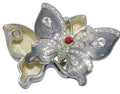 Purple Butterfly Trinket Box with Crystal Accents